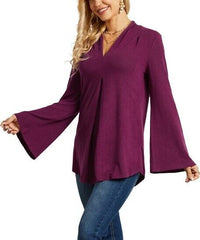 Suzanne Betro Pleated V-Neck Tunic size 2X