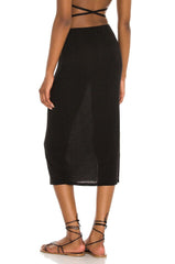 WeWoreWhat Cutout Midi Skirt in Black - size XS