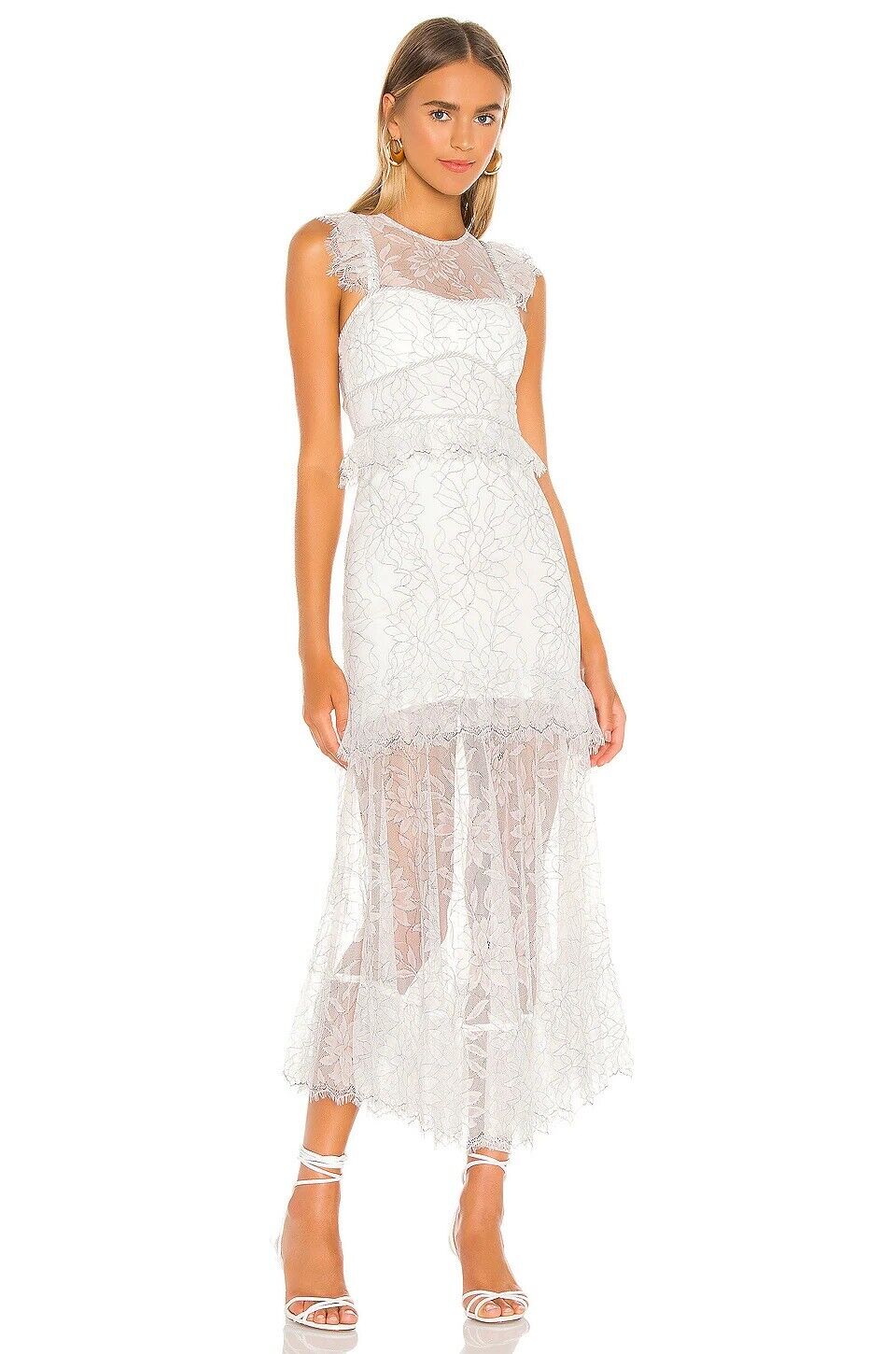 White Midi dress for women