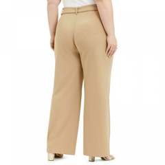 INC Plus Size Beige Utility-Pocket Wide-Leg Pants - sizes 16W, 18W