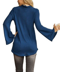 Suzanne Betro Pleated V-Neck Tunic size L