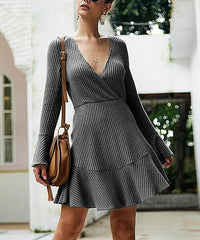 Supreme Fashion Grey A-Line Dress M