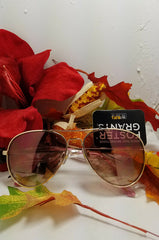 Foster Grant gold Aviator Sunglasses