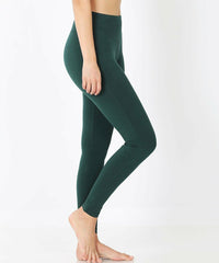 Zenana Banded High-Waist Leggings size M