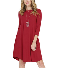 Lydiane Crewneck Pocket Tunic Dress size 1X