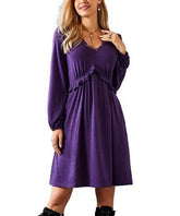 Suzanne Betro Purple Dress L