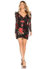 Black Ruched Mini Dress