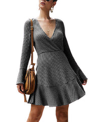 Supreme Fashion Grey A-Line Dress M
