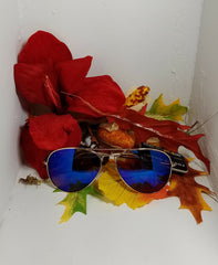 Foster Grant gold/blue Sunglasses