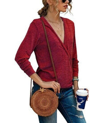 Basico Red Knit Surplice Top size 3XL