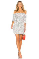 Green Floral Mini Dress