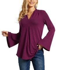 Suzanne Betro Pleated V-Neck Tunic size 2X