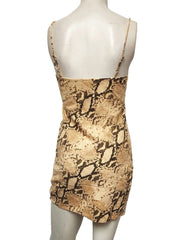 Indah Bea Bias Mini Dress in Desert Python - size XS - Modified