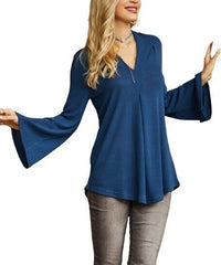 Suzanne Betro Pleated V-Neck Tunic size L