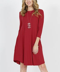 Lydiane Crewneck Pocket Tunic Dress size 1X