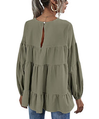 Suvimuga Tiered Ruffle Top size XL