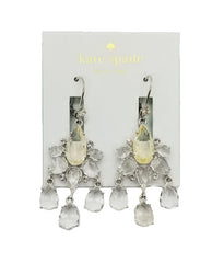 kate spade new york Silver-Tone Crystal Chandelier Earrings