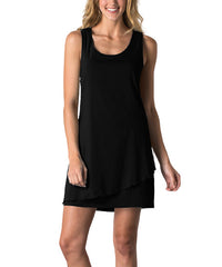 Toad&Co Sleeveless Black Shift Dress size M