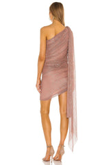 Atoir Wild Dreams Dress in Rose Gold - size L