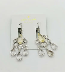 kate spade new york Silver-Tone Crystal Chandelier Earrings