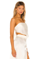 Amanda Uprichard X REVOLVE Nashville Top in Ivory - size S - DYED