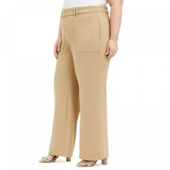 INC Plus Size Beige Utility-Pocket Wide-Leg Pants - sizes 16W, 18W