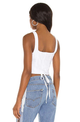 AFRM Saskia Corset Top in Blanc - size M