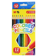 M&G Hexagon Color Pencil 12 colors Flat Box Package (1 per pack)