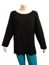 NY Collection Black Knit Sweater