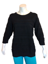 Karen Scott Black Ribbed Sweater