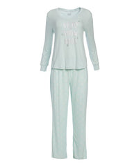 Pillow Talk Mint 'Up to Snow Good' Pajama Set