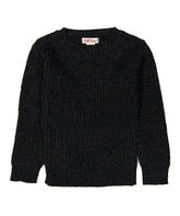 Pink Angel Black Metallic Sweater