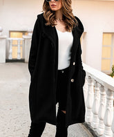 Coeur de Vague Black Pocket Coat