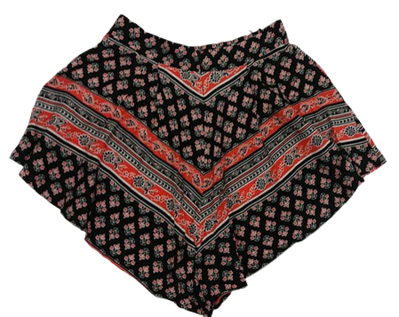 Dream State designer black/orange shorts