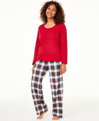 Family Pajamas Knit Mix It Pajamas Set Stewart Plaid