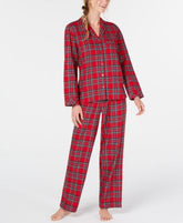 Family Pajamas Women Cotton Plaid Pajamas Set Brinkley Plaid