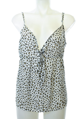 Jenni x Leo Dot Cheetah Printed Cami Pajama White
