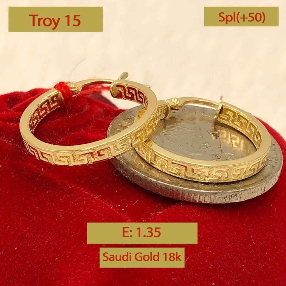 Saudi Gold Earrings