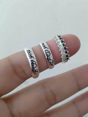 Campus Sophisticate Collection 925 Pure Italian Silver Wedding Rings