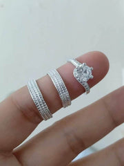 Campus Sophisticate Collection 925 Pure Italian Silver Wedding Rings