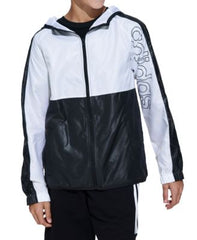 Adidas Big Boys Color blocked Hooded White XL