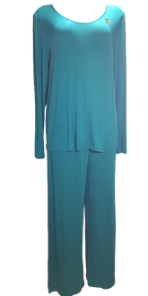 Harve Benard Everyday Koze Long Pajama Set Blue