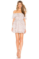 Ruffle Hem Mini Dress