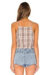 brown crop top long sleeve