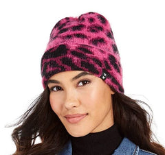 DKNY pink/black beanie