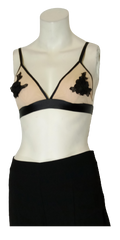 Emory Park Black & Tan Flower Bralette