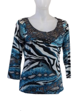 Black/Blue Venini Layered Top