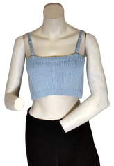 Baby Blue Tops -Top in Baby Blue - Callahan Lu