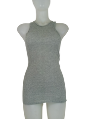 Stafford Gray Ribbed Tank Tops S