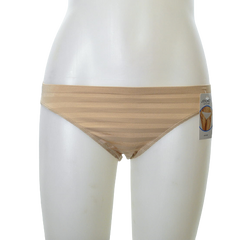 Jockey Comfies Matte and Shine Bikini Light Stripe Nude